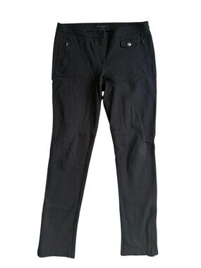THEORY Women's Black Riding Style Skinny Pants Size 8